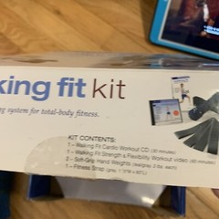 Gaiam 3 Pound LB weight set Box Walking Fit Kit Strap Video Open Box CD & VHS