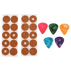 20Pcs Guitar Pick Grips, Guitar Pick Non Slip Grip Cork Sweat Proof Ultra Thin