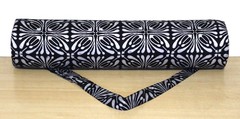 Black Floral Yoga Mat Carrier Bags Hippie Mandala Cotton Bag With Shoulder Strap