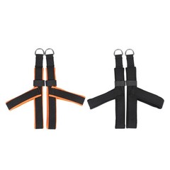 2Pcs Pilates Straps Y Loops D Ring Fitness Belts for Gymnastics Beginner Gym