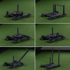 Titan Fitness Pro Sled Core Unit, 4-Post Push, Pull, or Drag Sled