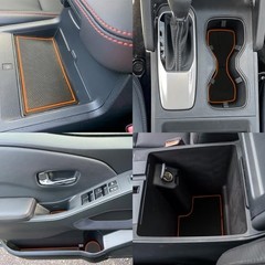 Center Console Liner for Nissan Frontier Accessories 2022 2023 2024 2025 Orange