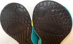 FITKICKS Live Well Foldable Classic Active Yoga Water Shoes LARGE Turquoise *EUC