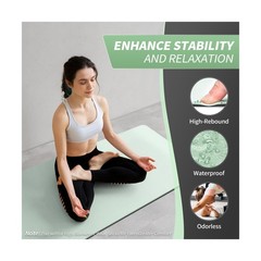 CAMBIVO Yoga Mat for Women Men Kids, 1/3 & 1/4 & 2/5 Inch Extra Thi… Fast Ship
