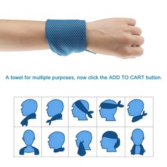Tagefa Cooling Towel 20 Pack 40X12 Ice Towels 160Gsm Soft Breathable Super