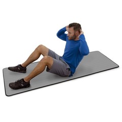 Multi-Purpose Non-Slip Fitness Mat 8mm Yoga Pilates Gym Exercise Pad Portable US