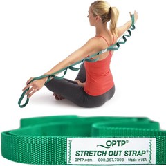 Durable 6′ Stretch Out Strap with Exercise Book – Ideal for Mobility & Therapy