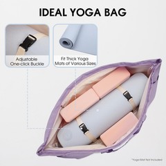 Gym Bag Ladies Yoga Bag Large Travel Bag with Shoe Bag & Wet Compartment Carry…