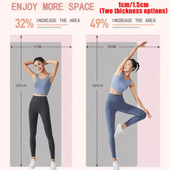 10/15MM Thick NBR Yoga Mats Anti-Slip Sport Fitness Mat Blanket for Exercise Yog