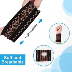 AOOWU Wrist Brace, 2 Pack Elastic Wrist Support with Strap, Unisex, Right or …