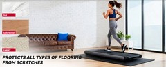 Walking Pad Mat for Carpet, Treadmill Mat for Hardwood Floors, High Density,