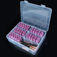 96-Piece TIG Welding Consumables Kit Extra Thick Alumina Ceramic Cups(4# 5# 6#