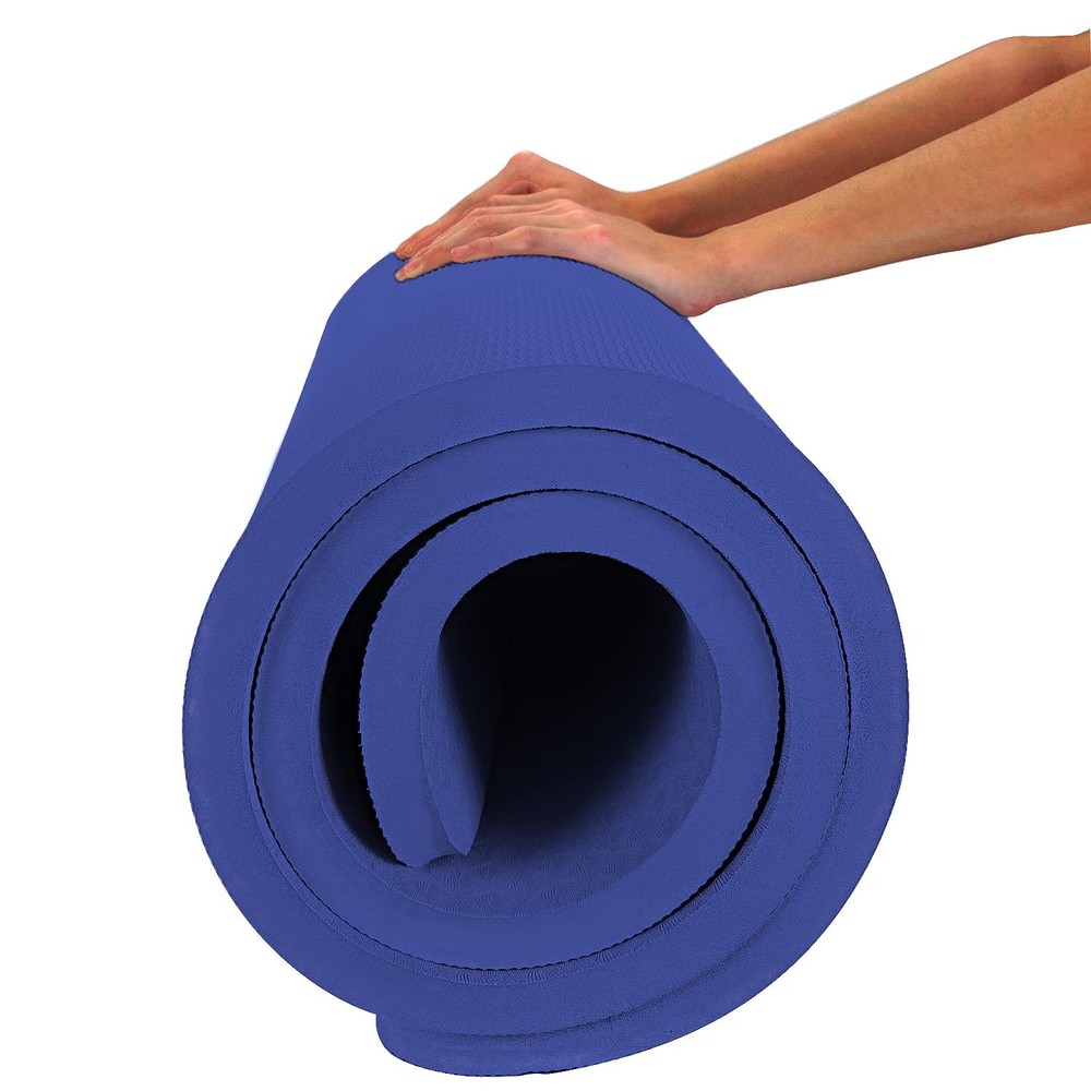 4/5 inch TPE Yoga Mat Fitness & Exercise Mats Large Size 72″L x 32″W Non-Slip…