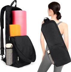 Yoga Mat Bag Carrier Side Mesh Zipper Pocket Exterior Wet Compartment Lightwe…