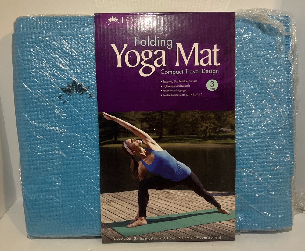 Brand New Blue Lotus Yoga Mat 5 Feet 8 Inches Long By 2 Feet Wide 24×68