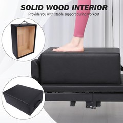 Pilates Sitting Box for Pilates Reformer Equipment for Home Gym Studio Exercises