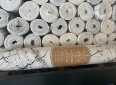 New Oak & Reed White Marble Yoga & Fitness Mat Non-Slip (68 X24)