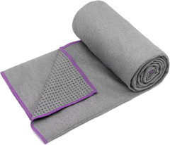 2 Pack Hot Yoga Towel with Grip Dot, Non Slip Yoga Mat Towe Sweat Absorbent Towe