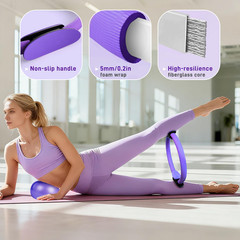 Pilates Ring Set 15 PCS, Home Pilates Essentials Kit for Women, 12″ Pilates Ring