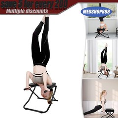 Black Yoga Headstand Bench Upside Down Chair for Balance Training Exercise US