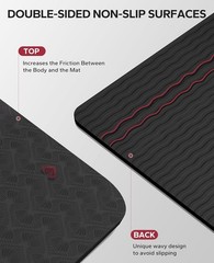 Extra Large Yoga Mat – 72″x48″/78″x54″, 1/4″ & 1/3″ Thick, Non-Slip, Durable,…