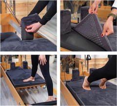 Pilates Reformer Non-Slip Mat Towel (Included 2 Pcs Shoulder Block Covers) (DARK