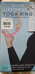Lomi Fitness Yoga Ring For Full Body Flexibility Pink Color Soft Density