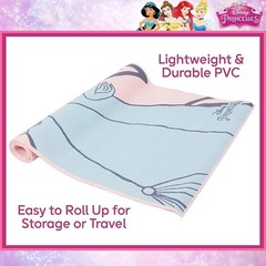 Disney Princess Shine Kids Yoga Mat 3mm 24″×60″ | Non-Slip Exercise Mat | new