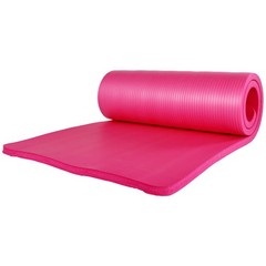 BalanceFrom 71″x24″ Anti Tear Yoga Mat w/Strap, Knee Pad & Blocks, Pink (Used)