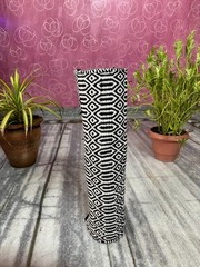 Brown Black Tribal Yoga Mat Handwoven Cotton Non Slip Exercise Meditation Mat