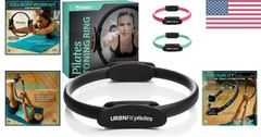 Versatile 12″ Pilates Circle with Dual Grip for Sculpting & Toning Workouts