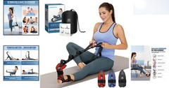 Ergonomic Yoga Foot and Leg Stretch Strap for Pain Relief & Mobility – Red