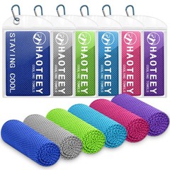 40″*12″ Cooling Towels 6 PCS, Cool Towels Sports Cooling Rags for Neck and Fa…