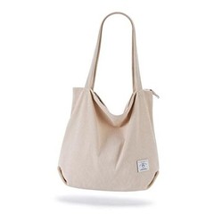 KALIDI Women Corduroy Tote Bag Zipper Casual Tote’s Handbag Big Cream White