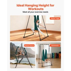 Yoga Stand Frame, 440.9 lbs Load, Triangular Swing Stand with Yoga Hammock