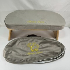 Monk & Llama Kneeling Meditation Bench with Foldable Legs & Cushion With Case