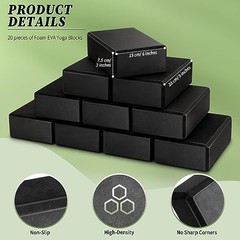 20 Pcs Foam EVA Yoga Blocks Lightweight Non-Slip Supportive Foam Blocks Yoga