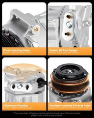 AC Compressor with Clutch Fit for Chevrolet Malibu L4 1.5L 2016-2024 CO 29315C A