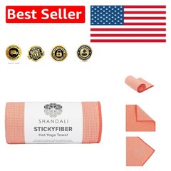 Super Absorbent Yoga Towel 24″x72″ with Eco-Silicone Grip – Injury-Free Practice