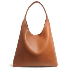 Hobo Bags for Women Soft Vegan Leather Shoulder Handbag Slouchy Orange-brown