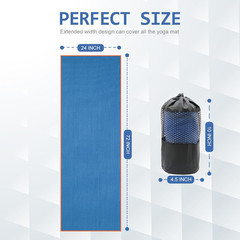 2 Pack Hot Yoga Towel with Grip Dot, Non Slip Yoga Mat Towe Sweat Absorbent Towe