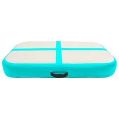 Gymnastics Mat with Pump Blowable 60x100x15 cm PVC Green