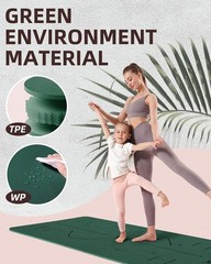 Yoga Mat 72x 32×1/3Extra Wide Non-Slip Exercise Fitness Mats Eco-Friendly TPE