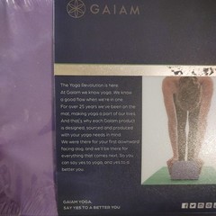 Gaiam Yoga Block, 9″Wx6″Hx4″D. Purple Color. Stretch/Balance
