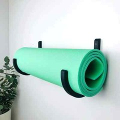 Plywood Yoga Sport Gymnastics Mat Hook Home Gym Storage Wall Holder Foam Roller