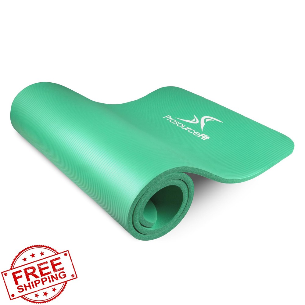 ProSource Yoga Mat Green 1/2″