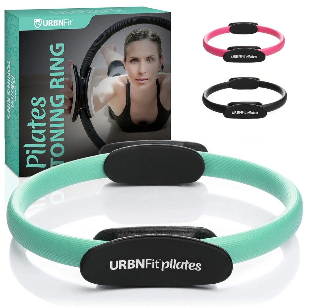 URBNFit Pilates Ring – 12″ Magic Circle w/Dual Grip, Foam Pads for Inner Teal
