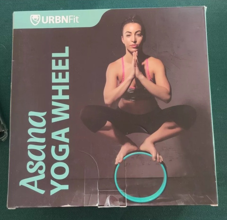 URBNFit Asana Yoga Wheel 12 Inch Roller Designed for Stretching & Flexibility