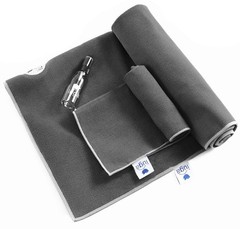 Iuga Non Slip Yoga Towel Extra Thick Hot Yoga Towel Hand Towel 2In1 Set Corner