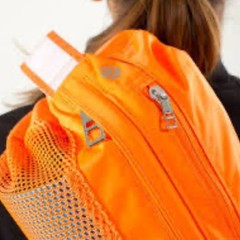 Lululemon Namaste Yoga Tote Mesh Yoga Mat Carrier Bag Pizzaz Neon Orange